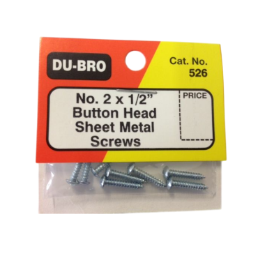 PARAFUSO AUTO ATARRACHANTE BUTTON HEAD 2 X 1/2 8 UNIDADES DUBRO DUB 526